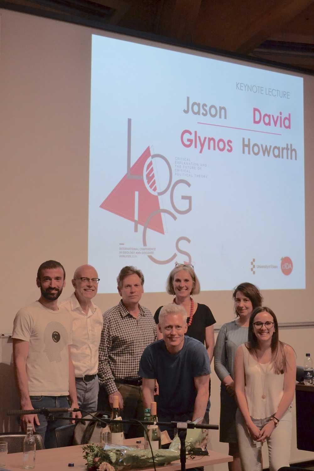 A picture of cIDA members at the Logics conference.